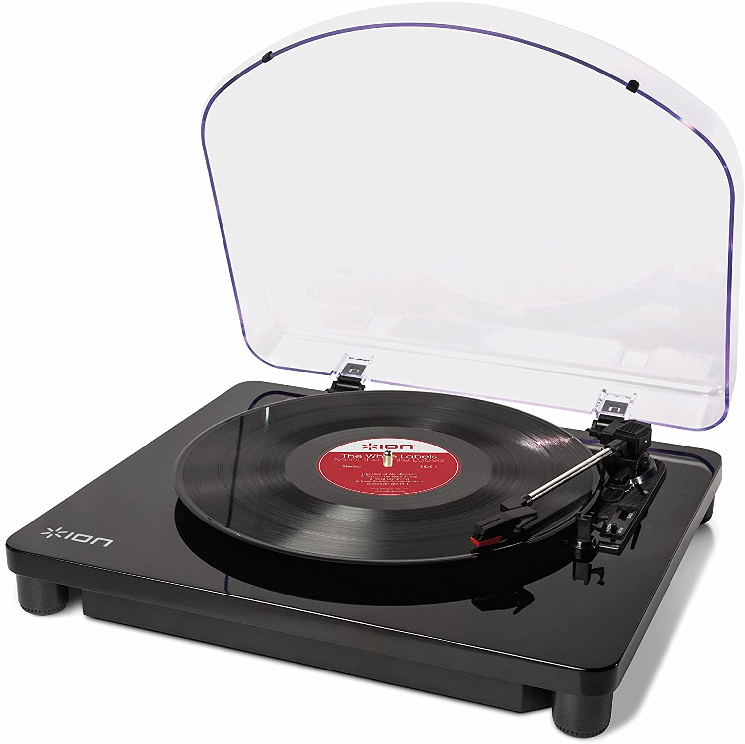 ion audio classic lp 3-speed belt-drive usb conversion turntable for mac & pc
